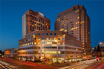 View of Hyatt Regency in Bellevue, Washington.